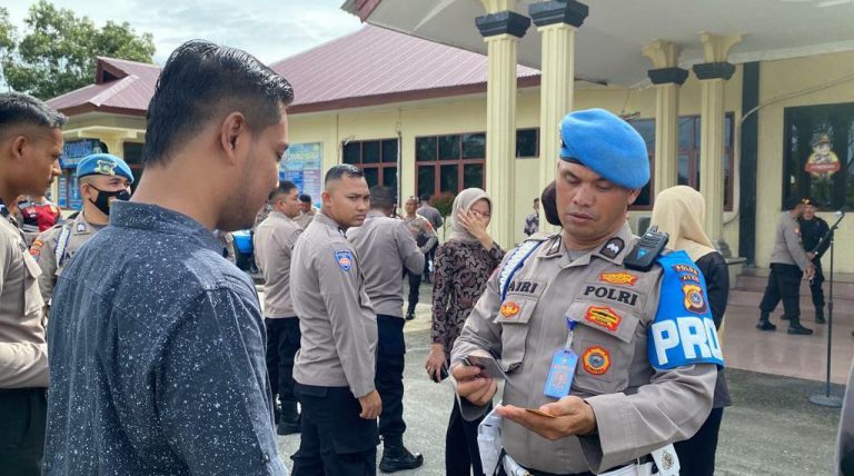 Propam Polda Aceh Tes Urine Narkoba Personel Polres Aceh Singkil